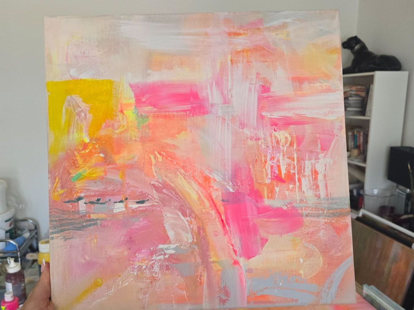 Tableaux: Neonbild Gemälde auf Leinwand 40 cm, Unikat!!! – Neuf avec emballage d'origine à Beinwil am See par Superchance 1