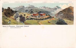Schöne alte Postkarte POSTHAUS URIGEN