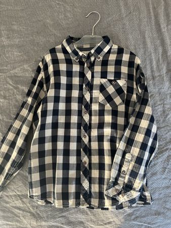 Chemise à carreaux bleu 134