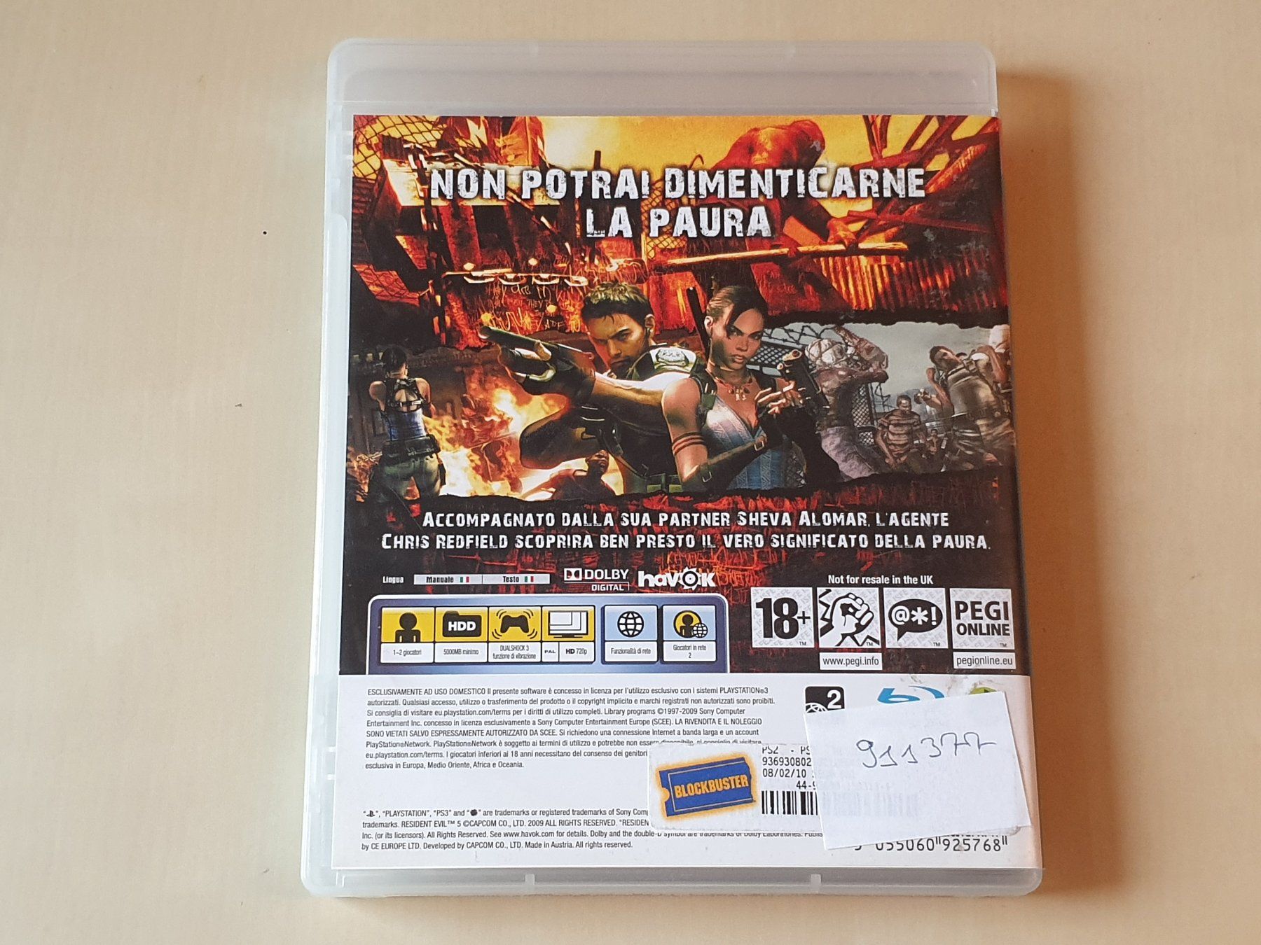 Sony Jeux: Resident Evil 5 ITA – D'occasion à Stansstad par collectorsshop 1