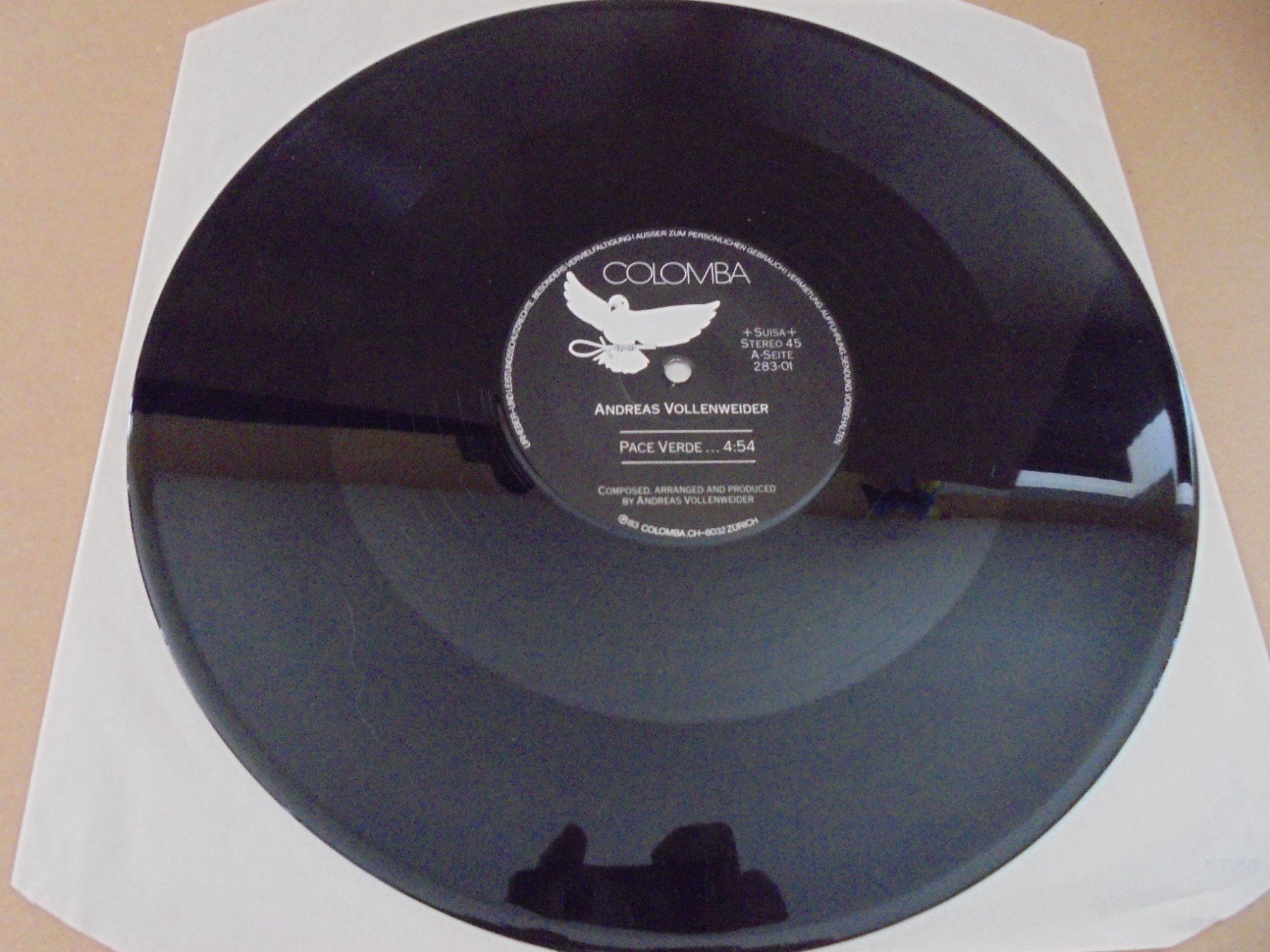 Dischi in vinile: Andreas Vollenweider " Pace Verde " Maxi Schweiz 1983 (EX) – Usato da Crissier venduto da Promopost 2