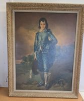 Klassisches gerahmtes Bild „The Blue Boy“Druck