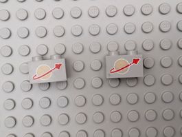 LEGO Classic Space - Moon Pattern Bricks - 3004p90 (1)