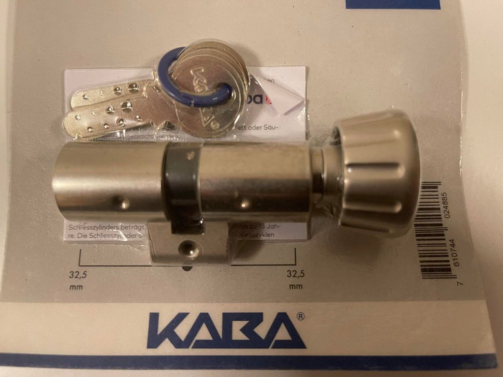 KABA 8 - 1519 - DREHKNOPFZYLINDER (Neu und originalverpackt) in Suhr ...