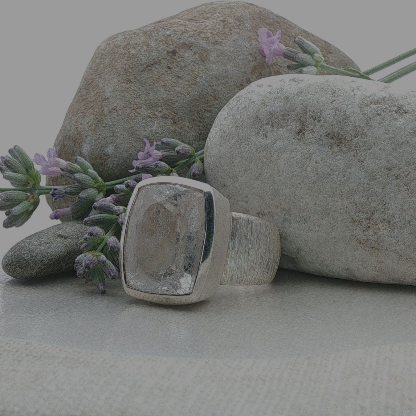Olga Ribler Anelli: Unikate Silber Ring 925 Grösse 56 mit Beryll – Nuovo (secondo la descrizione) da Luzern venduto da Schmuckoutlet 1