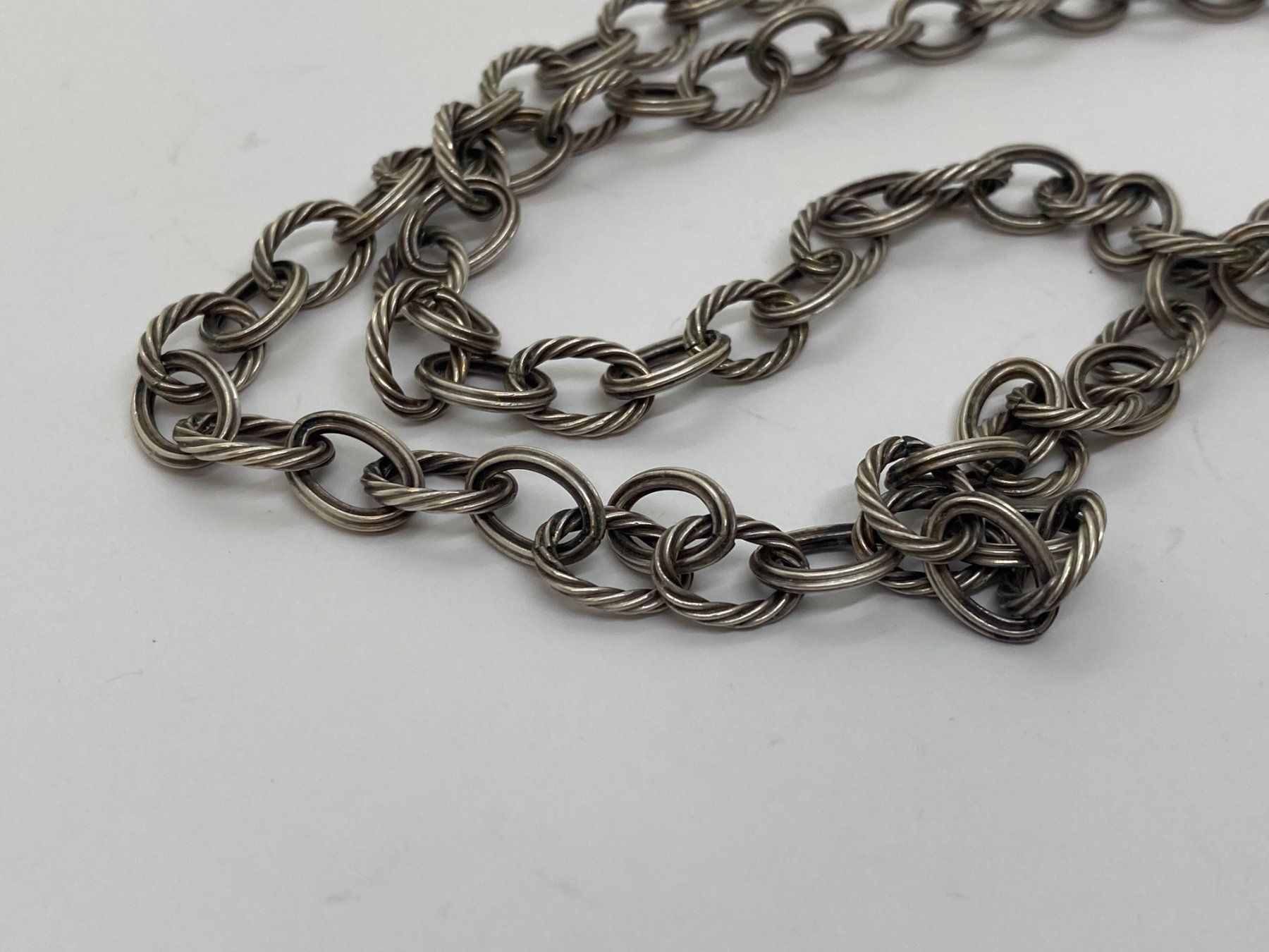 Ketten: BARETTE-Kette 96cm Silber 65gr. /i429 – Gebraucht aus Bern von JMsoehne1987 1