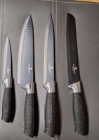 Neuwertiges Blaumann Kochmesser Set, 4-teilig, schwarz