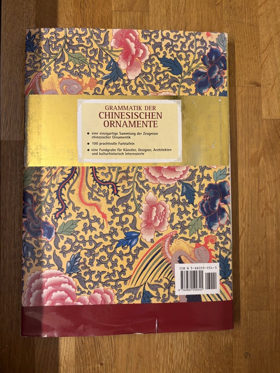 Bücher: Grammatik der Chinesischen Ornamente – Gebraucht aus Würenlos von Ashley24 1