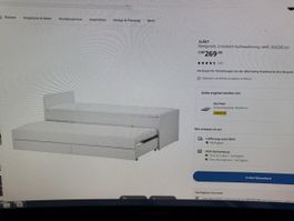 Släkt Bett und Unterbett mit Aufbewahrung