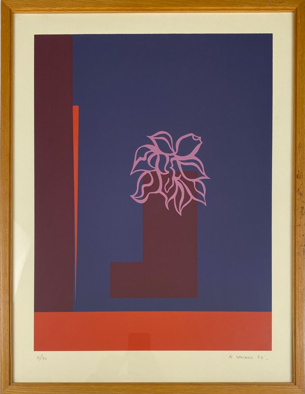 Grafica & Litografie: Lithografie mit Blütenmotiv – Usato da Basel venduto da bigmbh