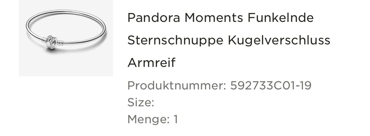 Bracciali & Braccialetti: Pandora armreife mit sternschuppe – Nuovo (secondo la descrizione) da Uzwil venduto da Sudee_b 2