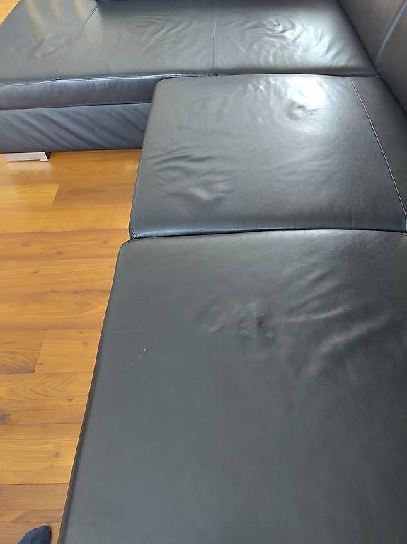 Micasa Divani: Sofa Leder schwarz B290xT200cm – Usato da Erlinsbach SO venduto da Fluegepilzli 1