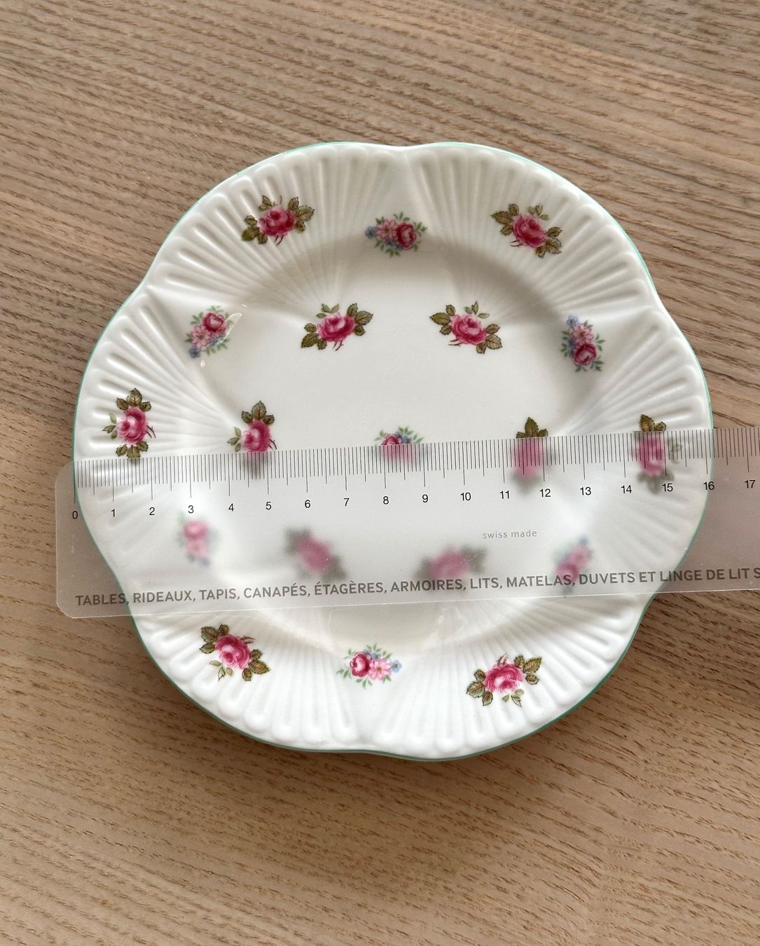 Piatti: Sechs SHELLEY Dessertteller, "Rosebud" – Usato da Onex venduto da Joliechose6 3