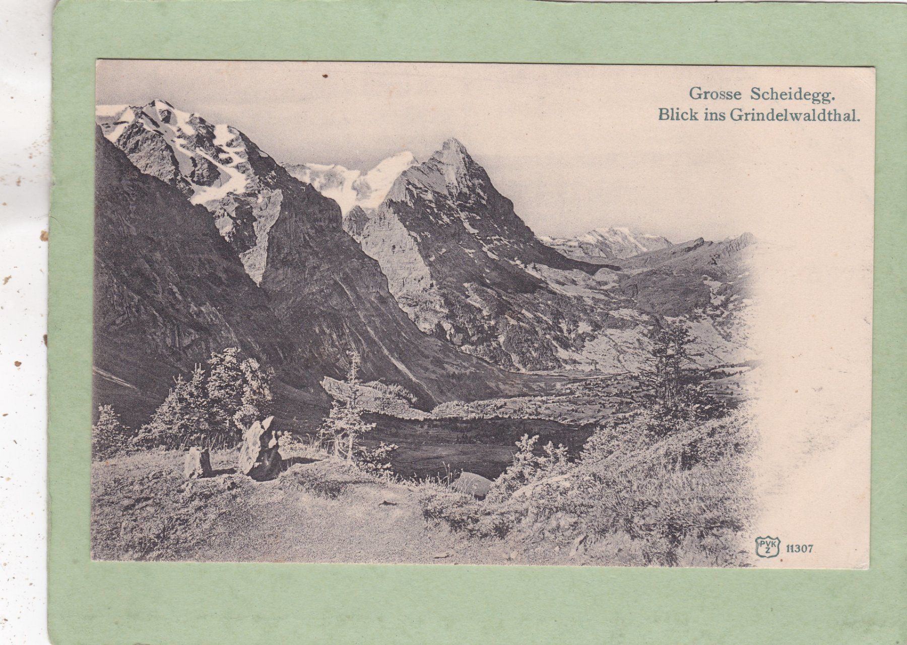 Ansichtskarten: Grosse Scheidegg Blick ins Grindelwaldthal – Gebraucht aus Herisau von Lisegrat2008