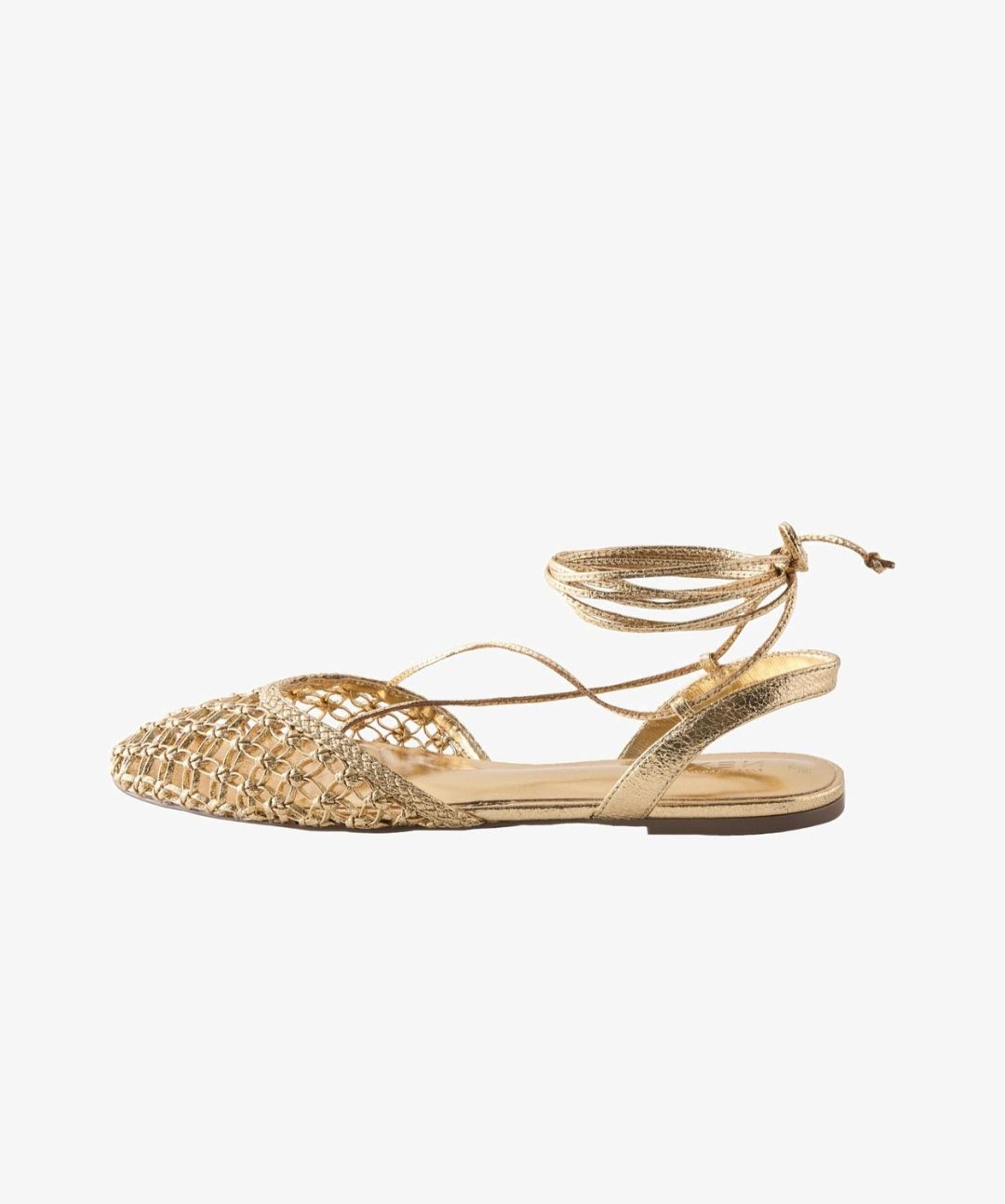 Scarpe da donna: Goldene Schnürsandalen Gr 38.5 – Usato da Freimettigen venduto da Jopoma 1