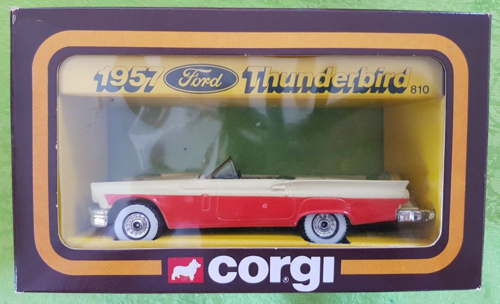 Voiture Miniature CORGI-TOYS FORD THUNDERBIRD - échelle 1/43, Années 1960, Avec Boîte D'origine, Occasion