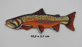 FORELLE - Aufnäher - Aufbügler - Stickerei - 10,5x3,7cm