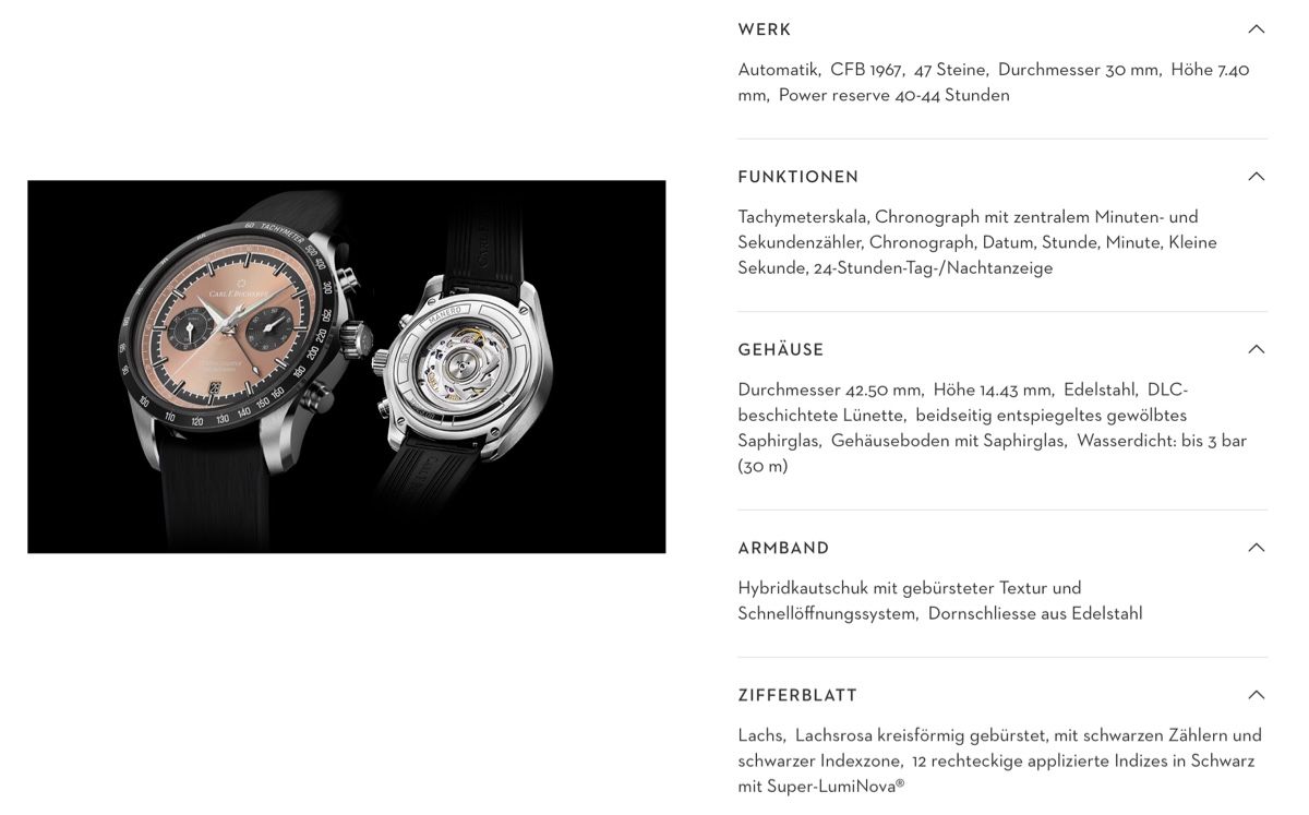 Bucherer Bracciali & Braccialetti: Carl F. Bucherer MANERO CENTRAL COUNTER – Nuovo e nell'imballaggio originale da Solothurn venduto da Tony037 6