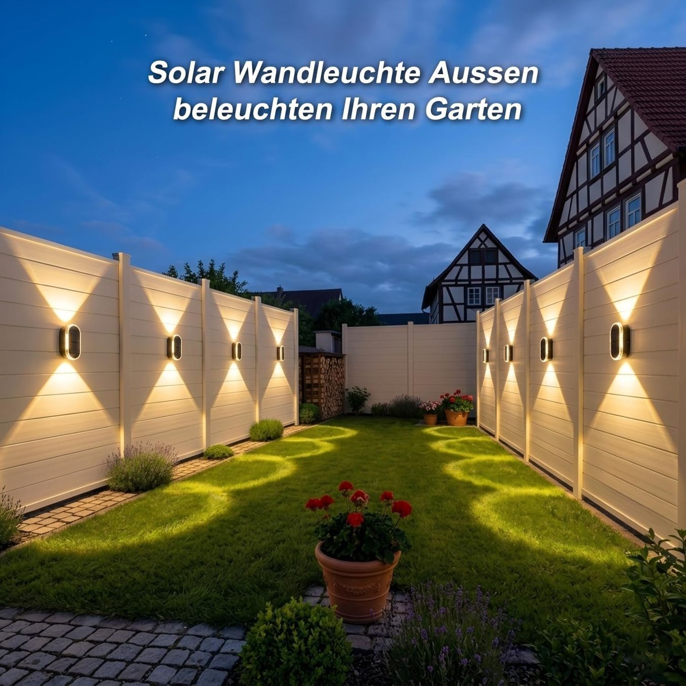 Lampade: Solar Wandleuchte Aussen Up Down Leuchte 6er Set – Nuovo e nell'imballaggio originale da Schaffhausen venduto da AllesMussRaus90 4