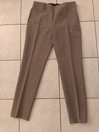 Pantalon neuf, 42/L (CH), Seventy, 57%coton, gris, blanc