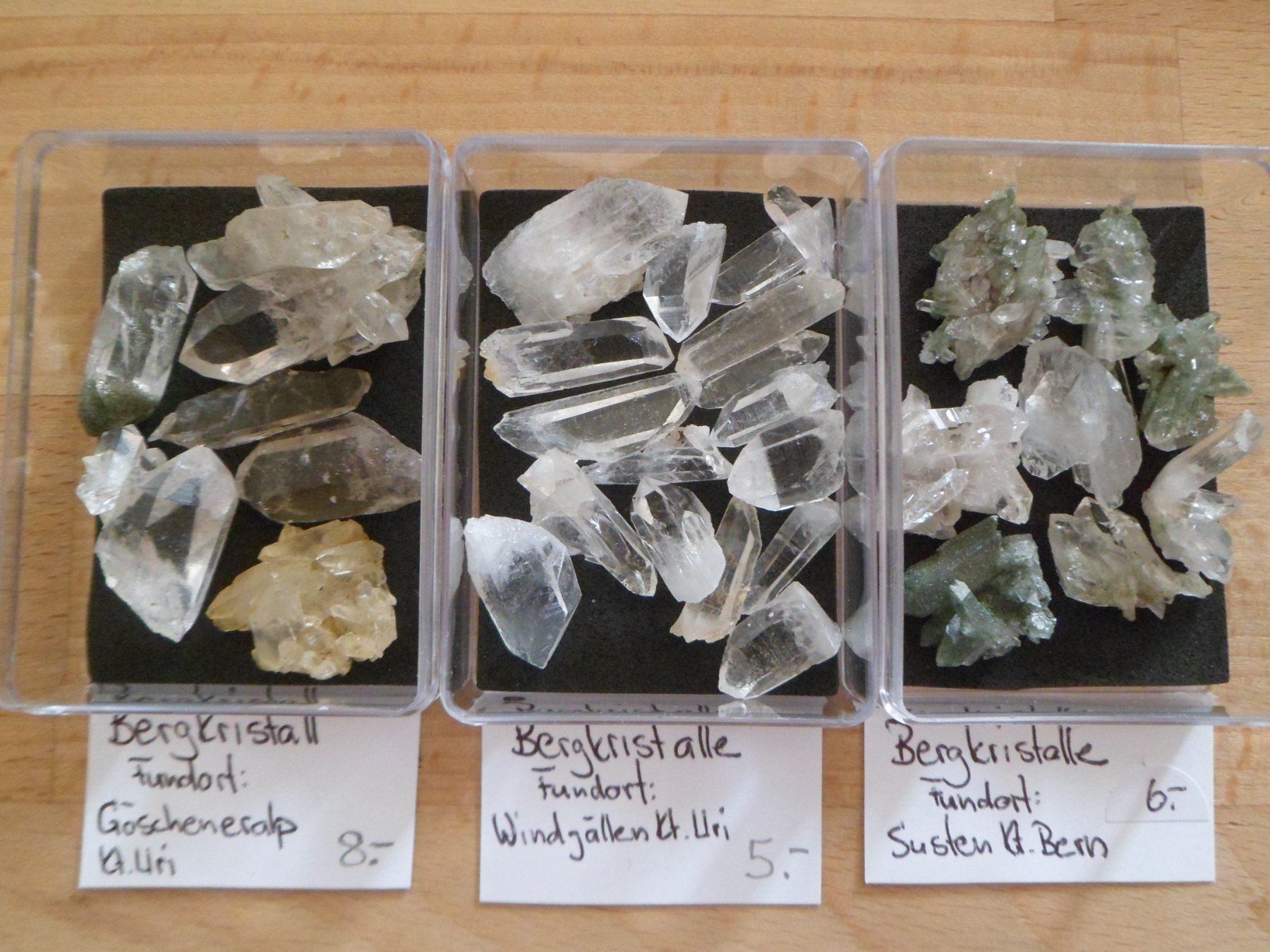 Minerali & Pietre curative: Bergkristalle Schweiz – Usato da Affoltern am Albis venduto da Fossil60