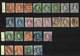 Stehende Lot - 25 Stücke der Ausgaben A,B und C (KZ A)