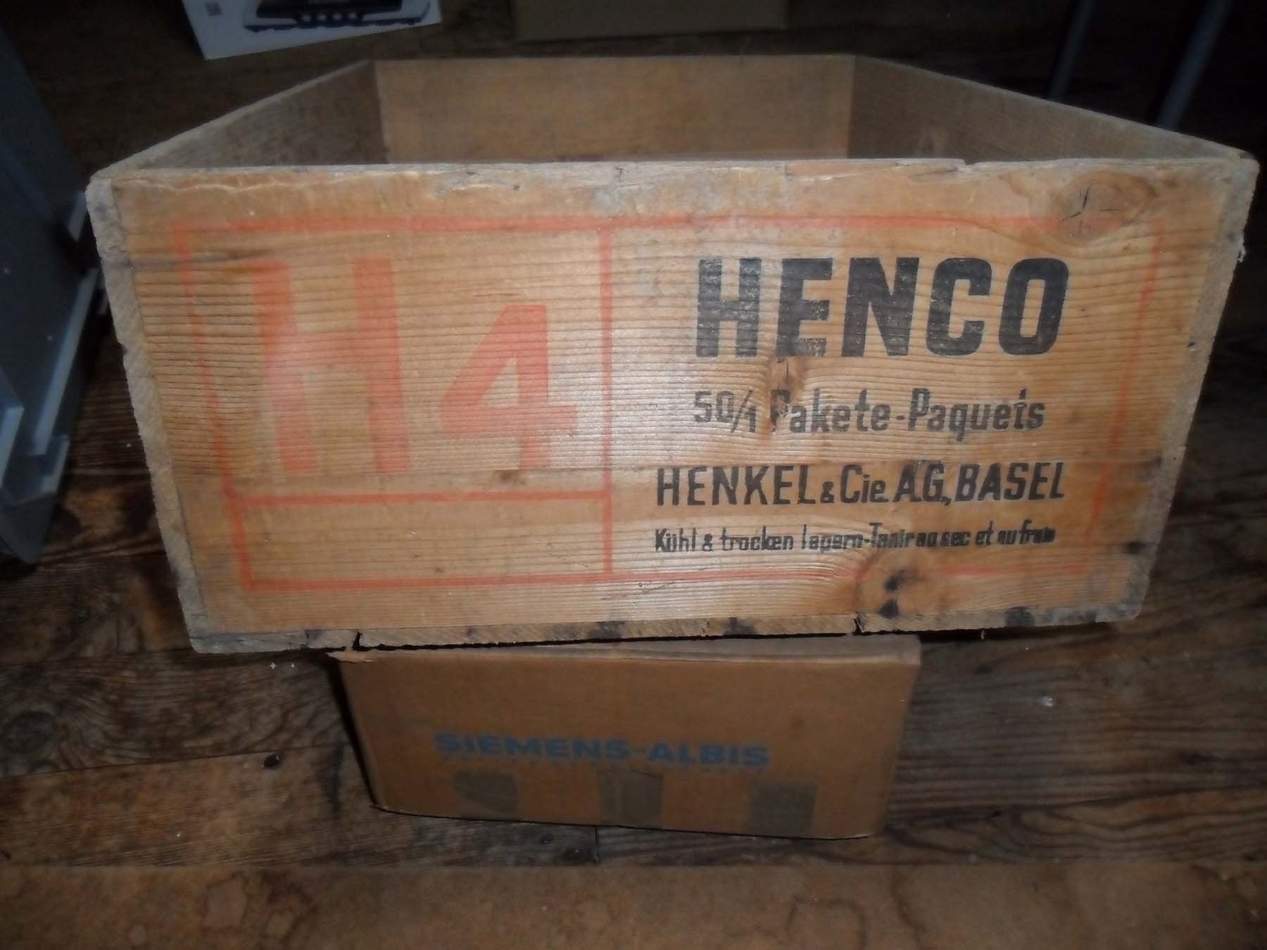Transportkisten: Antike "HENCO" Holzkiste – Gebraucht aus Rapperswil BE von morjis 1