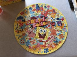 Rundes Puzzle Spongebob 500 Teile