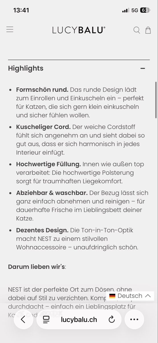 LucyBalu Liege- & Schlafplätze: LucyBalu – Neu (gemäss Beschreibung) aus Wohlen AG von sar_gc57 3