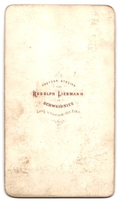 Fotografie & Manifesti: Fotografie Rudolph Liebmann, Schweidnitz – Usato da Berlin venduto da bartko-reher 1