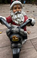 Weihnachtsmann auf Motorrad