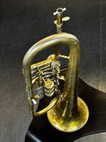 2 alte Trompeten, Hirsbrunner, Aarau, Mundstück, Trumpet, 1A