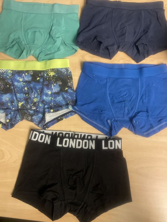 H&M Biancheria intima: 5 H&M Jungen Boxershorts Gr. 134/140 - Top Zustand! – Usato da Obergerlafingen venduto da cabo4