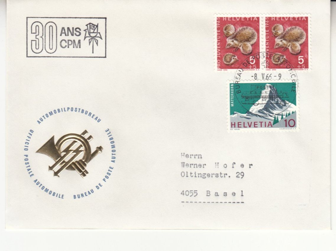 Tutti i francobolli: Sonderstempel A. 1013 30 ANS CPM 1966 – Usato da Bürglen TG venduto da StampGraf
