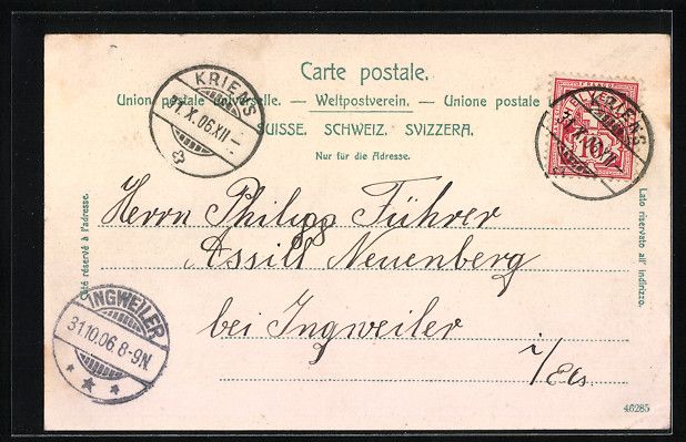 Cartoline postali: Luzern, Blick auf das Schweizerhofquai – Usato da Berlin venduto da bartko-reher 1