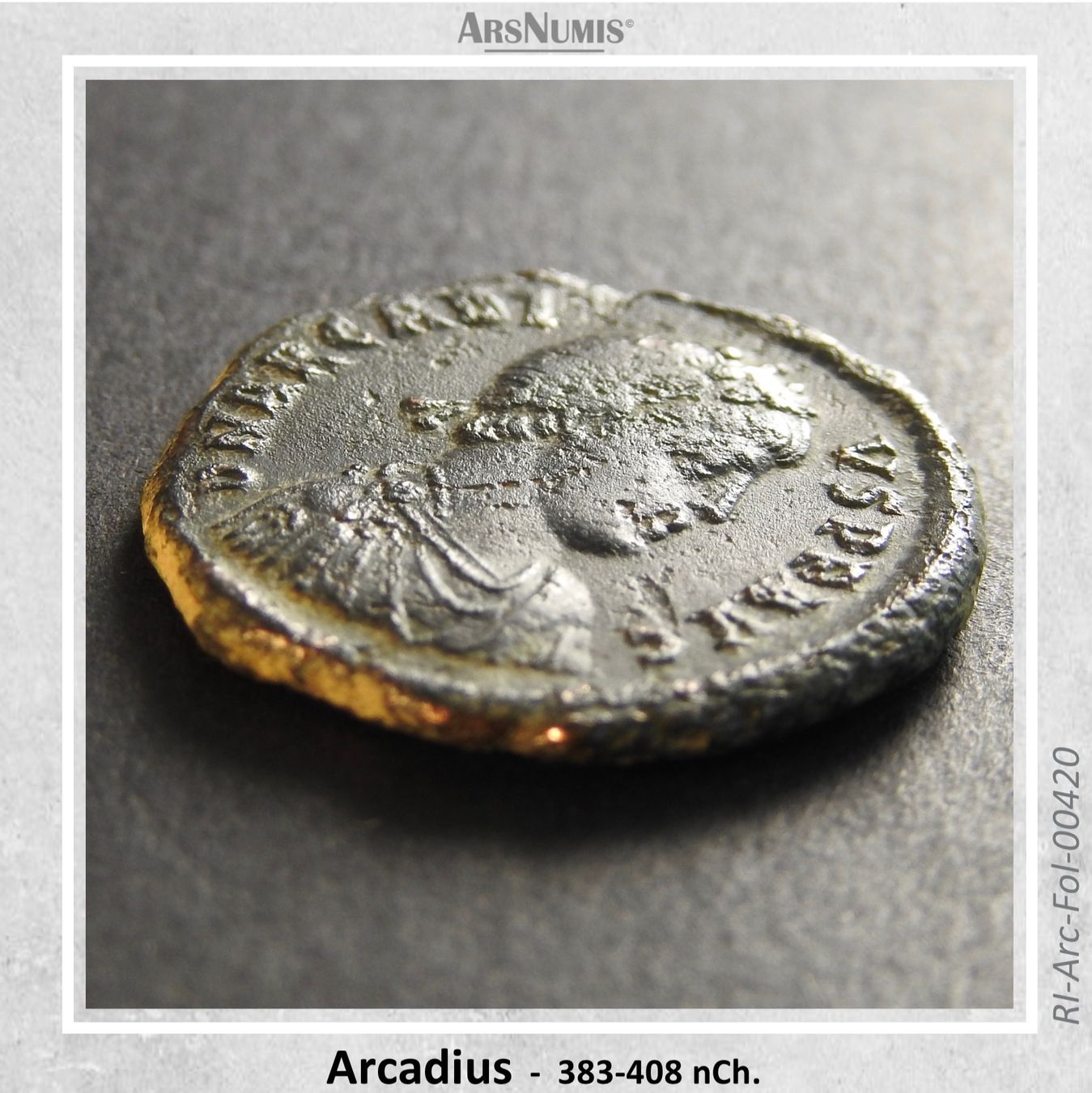 Alle Münzen: Römische Münze - Arcadius – Gebraucht aus Oberwil b. Zug von ArsNumis 2