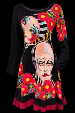 Desigual Kleid Cirque du Soleil schwarz gebraucht