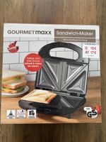 Gourmetmaxx Sandwich-Maker neu in OVP schwarz 4 Portionen