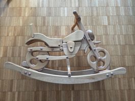 Schaukel Motorrad aus Holz
