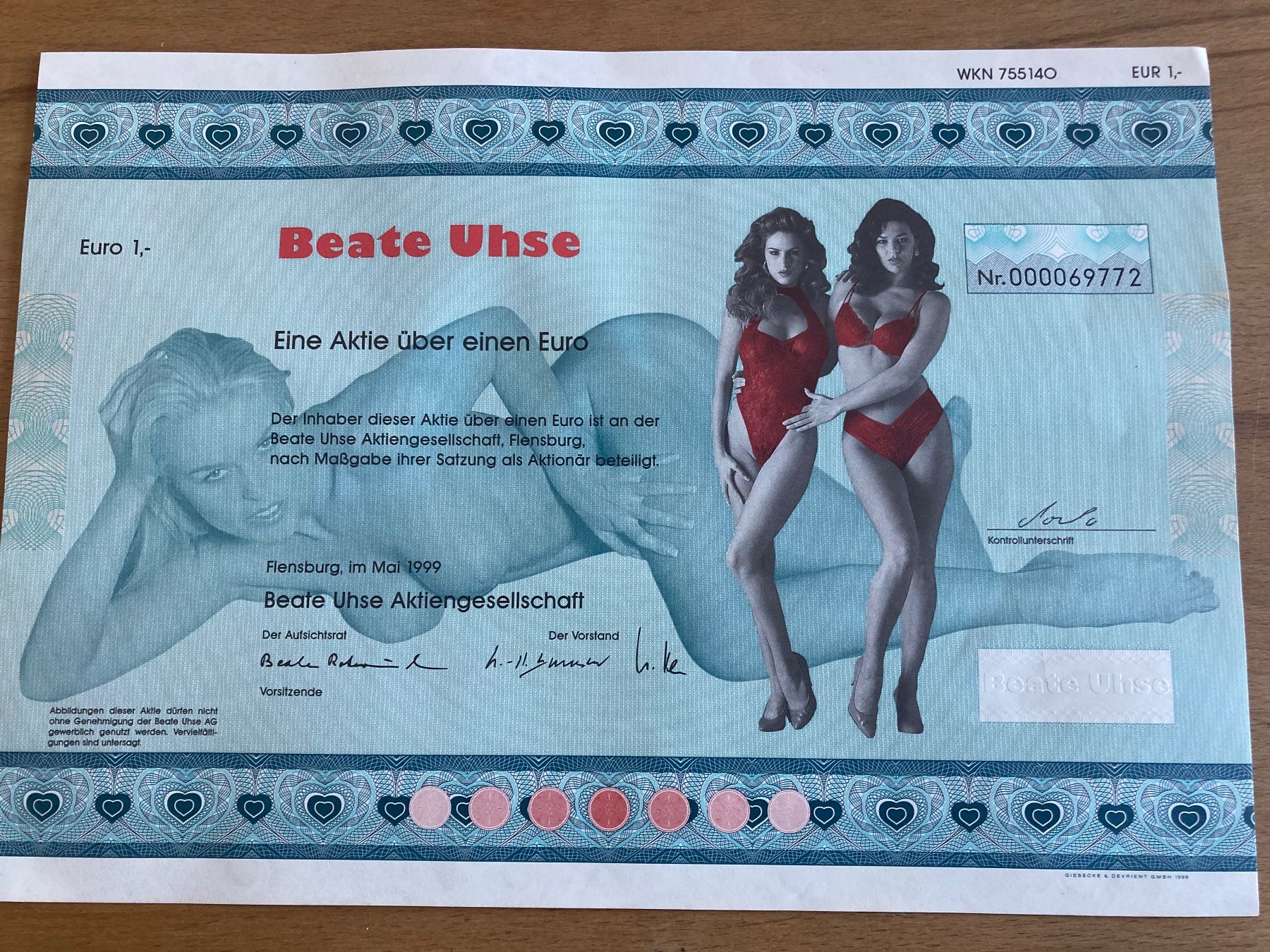 Documents: Sammelaktie Beate Uhse – Neuf (Voir description) à Winterthur par menzipas