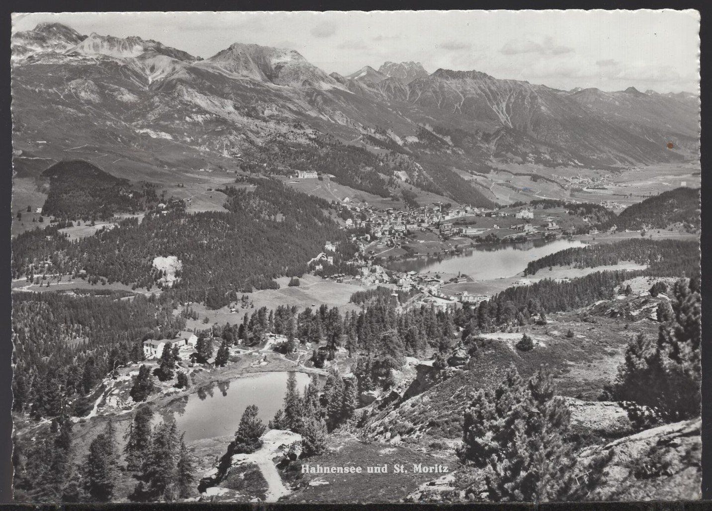 Cartes postales: Hahnensee und St. Moritz – D'occasion à Aarau par kufi44