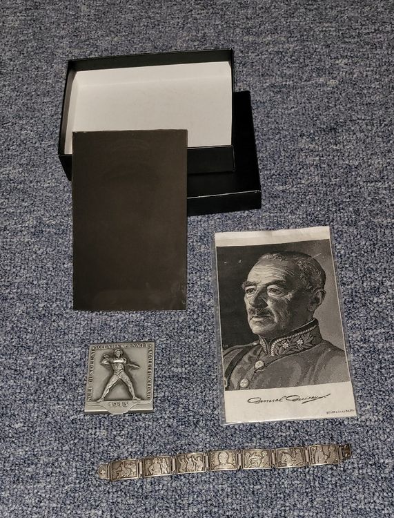 General Guisan bracciale argento e lastra fotografica altro 3
