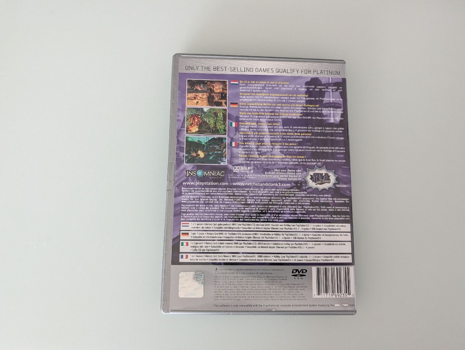 Sony Giochi: Ratchet & Clank 3 Platinum (PS2) – Usato da Winterthur venduto da sax8400 2