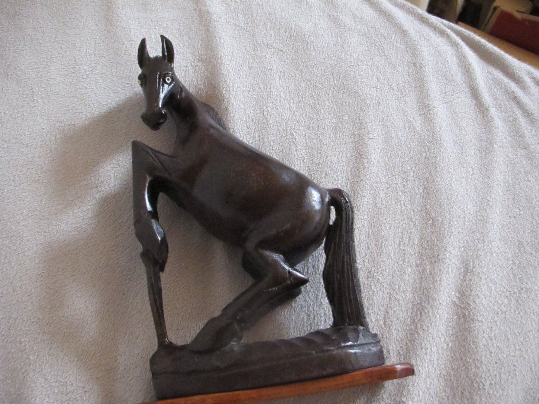 Sculture & Statue: Holz-Pferd/ Pferde Figur/ antike Pferd Skulptur – Usato da Löhningen venduto da Chimae67