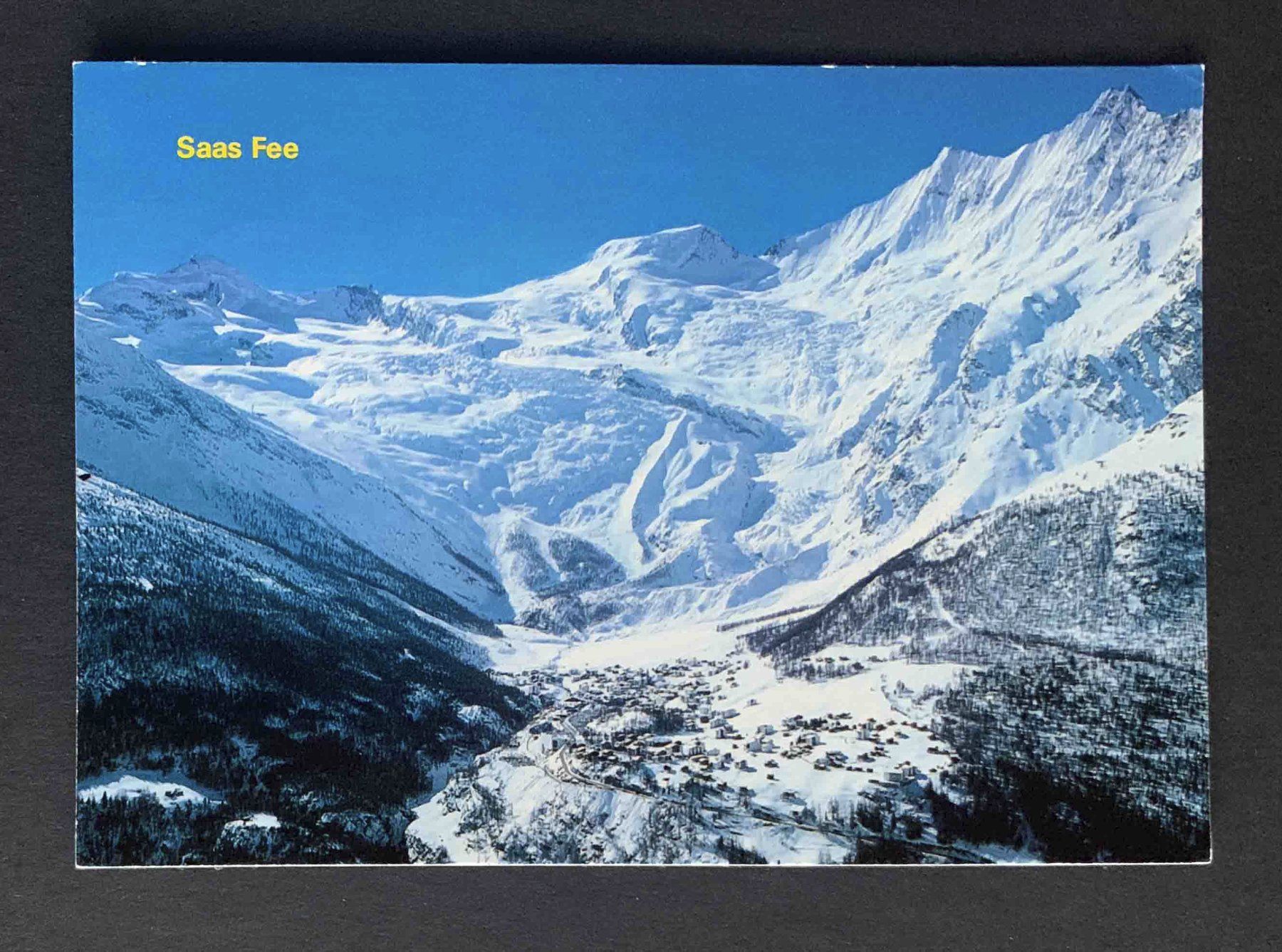 Cartoline postali: AK Saas Fee Alalinhorn Alphubel Täschhorn Dom – Usato da Goldau venduto da artelier1