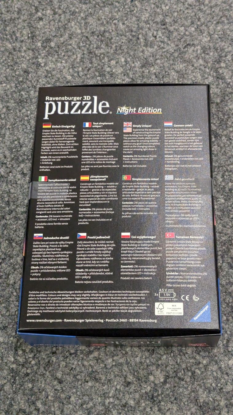 Ravensburger Puzzles: 3D Ravensburger Puzzle – Neuf avec emballage d'origine à Frauenfeld par mf2_yb66 1