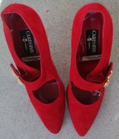 Rote Wildleder Pumps, Gr. 41 - Top Zustand