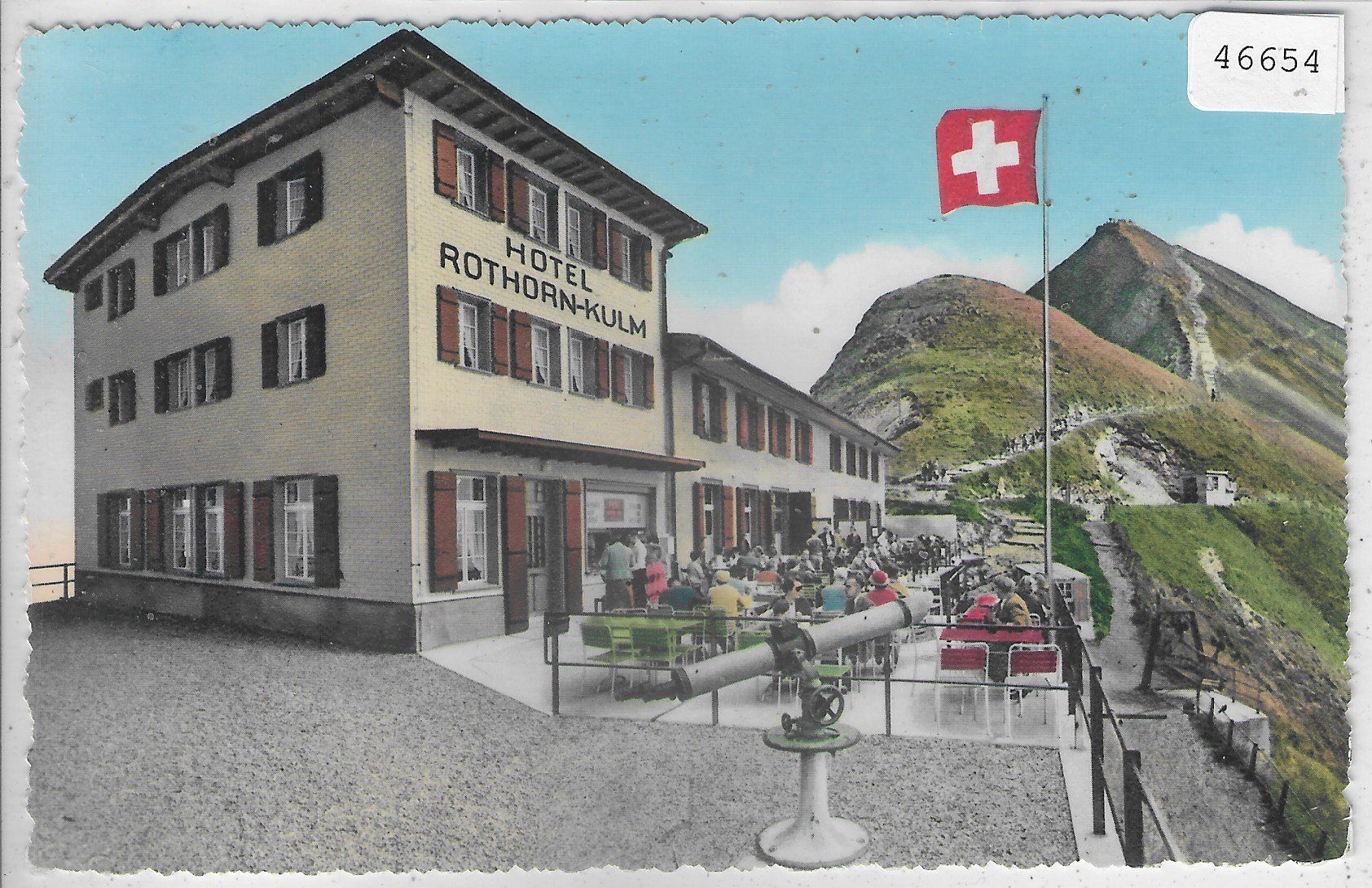 Cartoline postali: Hotel Rothorn-Kulm - coloriert – Usato da Ettingen venduto da Kartenplanet