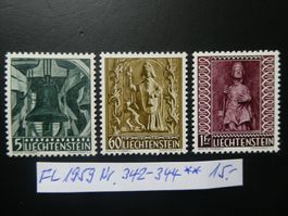 FL 1959 Nr. 342-344 postfrisch **