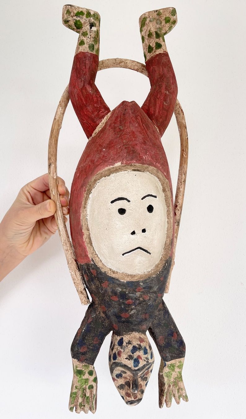 grosse seltene alte Eskimo Indianer Inuit Maske Höhe 50 cm (D'occasion ...